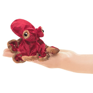 Octopus, Red FingerPuppet(3)