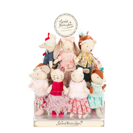 Acrylic Mini Doll Display With 10 Dolls Set
