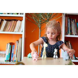 Tikiri Lion Rubber Teether Rattle & Bath Toy in Retail Box