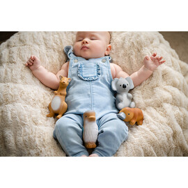 Tikiri Platypus  Rubber Teether Rattle & Bath Toy in Retail Box