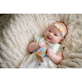 Tikiri Kookaburra Rubber Teether Rattle & Bath Toy in Retail Box