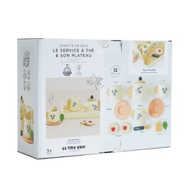 Le Toy Van Wooden Tea Set & Tray - 12 Pieces