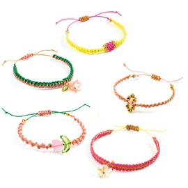 Djeco Pink Macrame Bracelet Making Kit