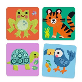 Djeco Felt Boards - Soft Animals Collage Activity