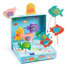Djeco Collage Crafts - Happy Aquarium Activity