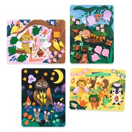 Djeco Foam Collage - Sparkling Parties Activity