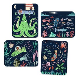 Djeco Magic Reveal Paint - In the Ocean Activity