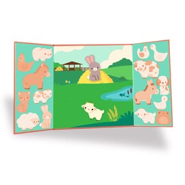 Djeco Repositionable Stickers - Farm Animals