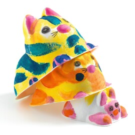 Djeco 3D Finger Painting - Trio of Cats