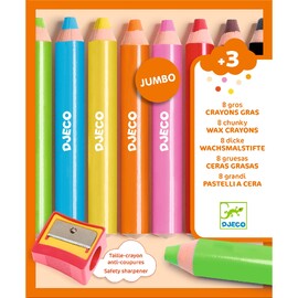 Djeco 8 Chunky Wax Crayons