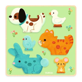 Djeco Puzz and Play Friends Wooden Puzzle