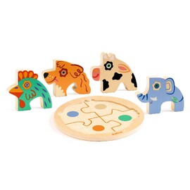 Djeco Rondo Coco Wooden Puzzle for Toddlers