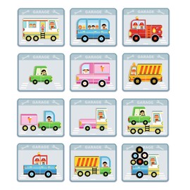 Djeco Inzebox Vehicles Magnetic Game