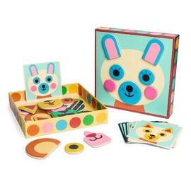 Djeco TiniBox Faces Magnetic Play Set