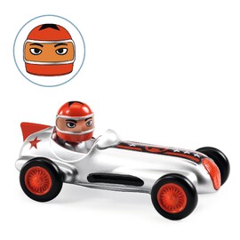 Djeco Silver Super Speed Crazy Motors Metal Toy Car