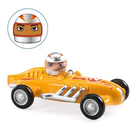 Djeco Yellow Super Speed Crazy Motors Metal Toy Car