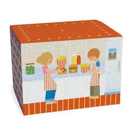 Djeco America Burger Pretend Play Set