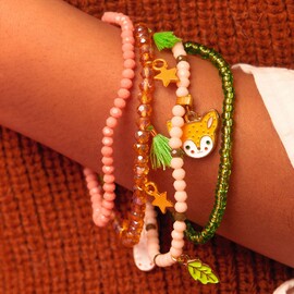 Djeco Automne  Forest Bracelet with Fox Charm