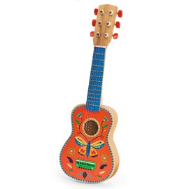 Djeco Small Wooden Guitar with 6 Metal Strings