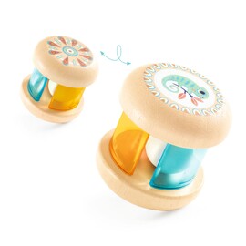 Djeco Baby Mix Wooden Sensory Baby Rattle CDU of 9