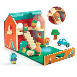 Djeco Softi House Portable Felt & Wood Play Set