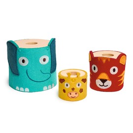 Djeco SoftiTotem Soft Stacking Toy for Toddlers