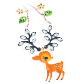 Djeco Do It Yourself Fawn and Bird Shrink Plastic Jewellery Kit