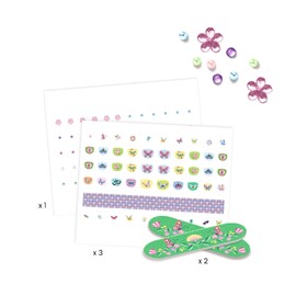 Djeco Springtime Butterflies Nail Sticker Set