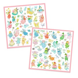 Djeco Sparkly Fairies Metallic Sticker Set
