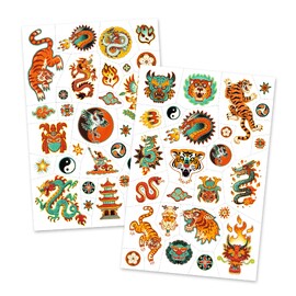 Djeco Martial Spirit Temporary Tattoos