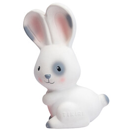 Tikiri Bunny Rubber Teether Rattle & Bath Toy (96814)