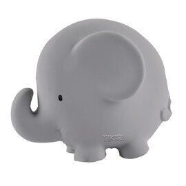 Tikiri Elephant Rubber Teether Rattle & Bath Toy in Retail Box