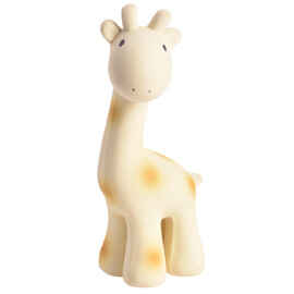 Tikiri Giraffe Rubber Teether Rattle & Bath Toy in Retail Box
