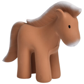 Tikiri Horse Rubber Teether Rattle & Bath Toy in Retail Box