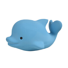 Tikiri Dolphin  Rubber Teether Rattle & Bath Toy in Retail Box