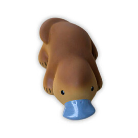 Tikiri Platypus  Rubber Teether Rattle & Bath Toy in Retail Box