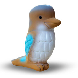 Tikiri Kookaburra Rubber Teether Rattle & Bath Toy in Retail Box