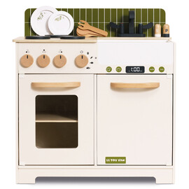Le Toy Van Olive Wooden Kitchenette Play Kitchen