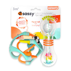 Sassy Baby 2 Pack Busy Beads Rattle Set