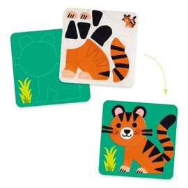 Djeco Felt Boards - Soft Animals Collage Activity