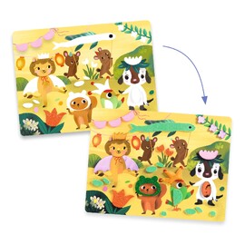 Djeco Foam Collage - Sparkling Parties Activity