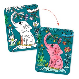 Djeco Magic Reveal Paint - In the Jungle Activity