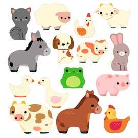 Djeco Repositionable Stickers - Farm Animals