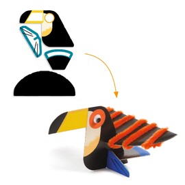 Djeco Creative Activity Kit - 6 Savanna Animals