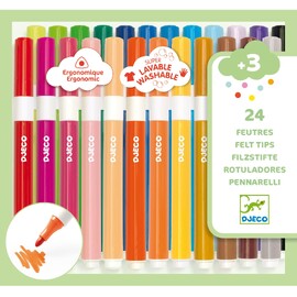 Djeco 24 Super Washable Markers