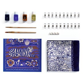Djeco Atelier 10 - Tiger Silk Scarf Painting Kit