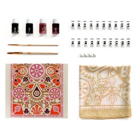 Djeco Atelier 11 - Floral Silk Scarf Painting Kit