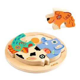 Djeco Rondo Coco Wooden Puzzle for Toddlers