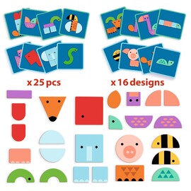 Djeco TiniBox Animals Magnetic Play Set