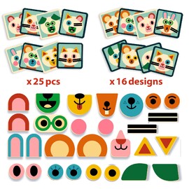 Djeco TiniBox Faces Magnetic Play Set